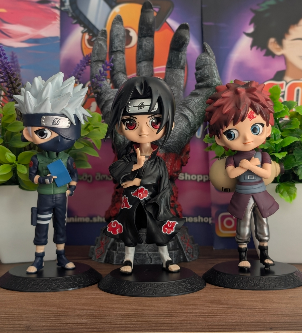 Figures from Naruto